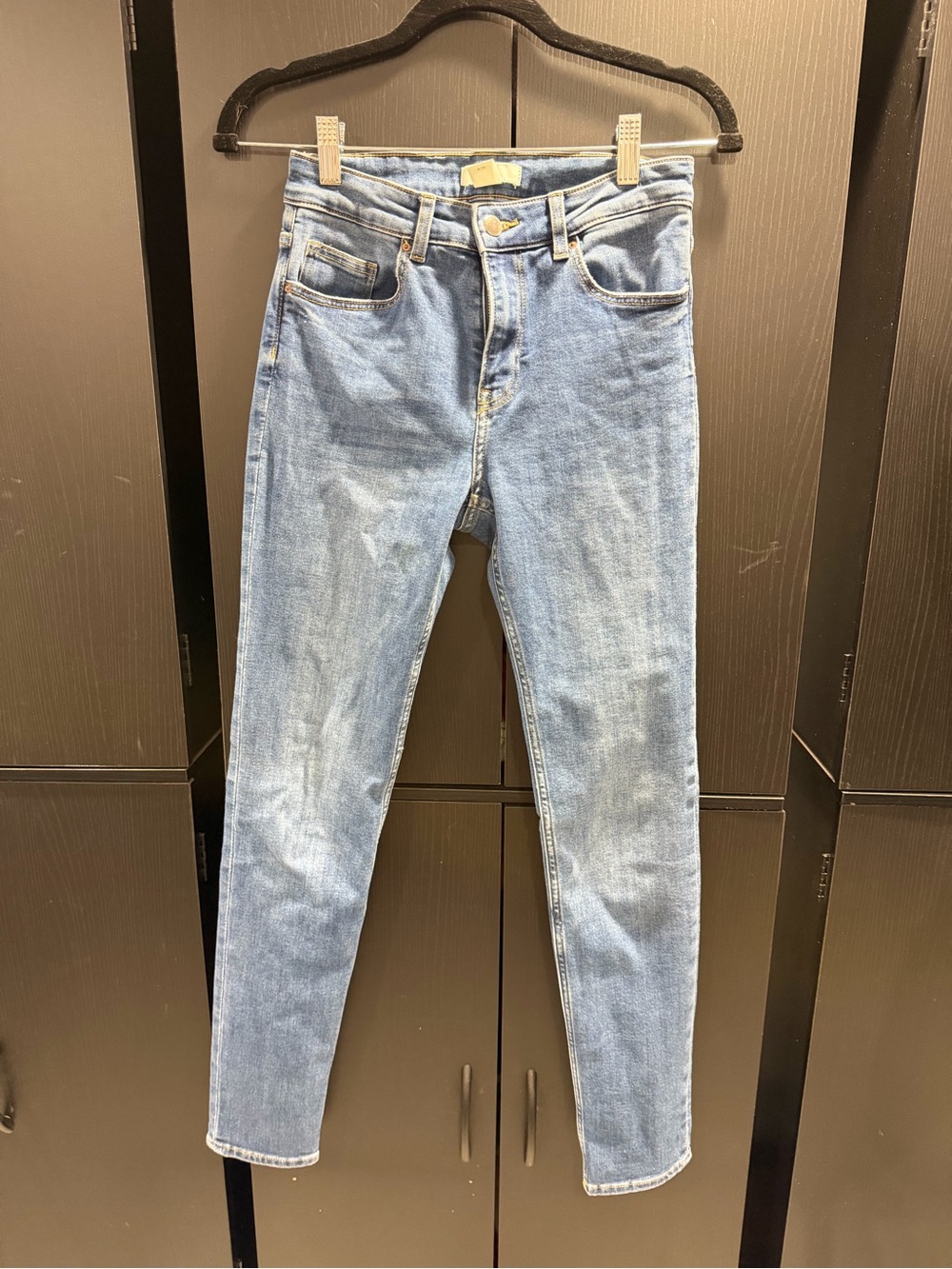H&M Light Blue Skinny High-Rise Jeans